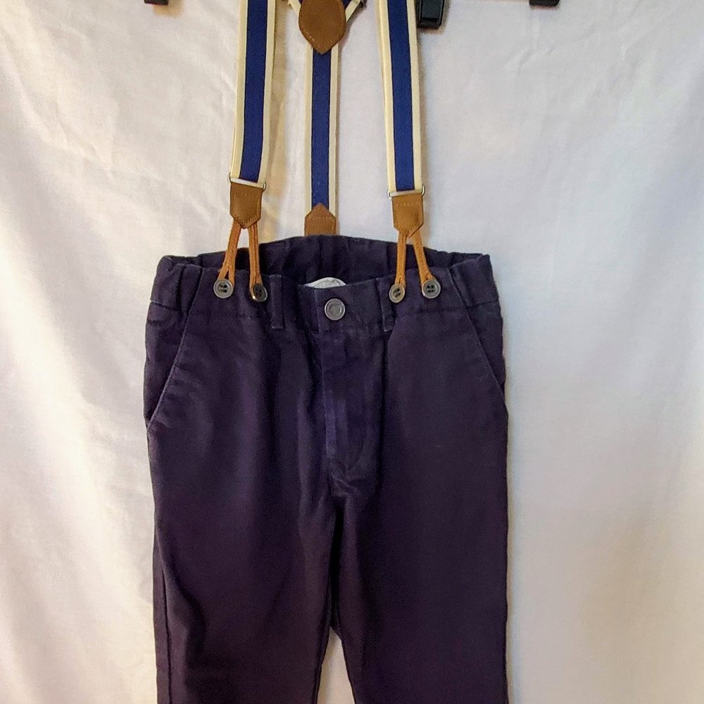 Boys Dress Pants with Suspenders